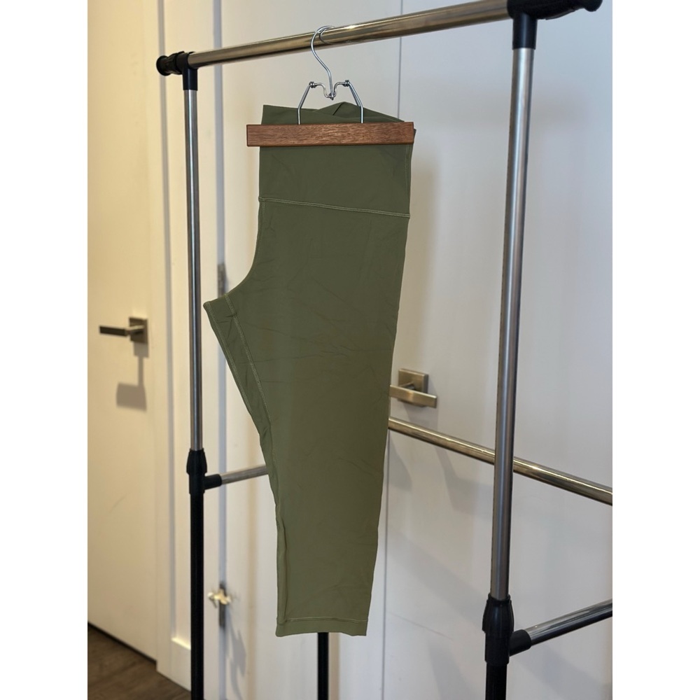 Lululemon Align HR Crop 21” Bronze Green Size 12